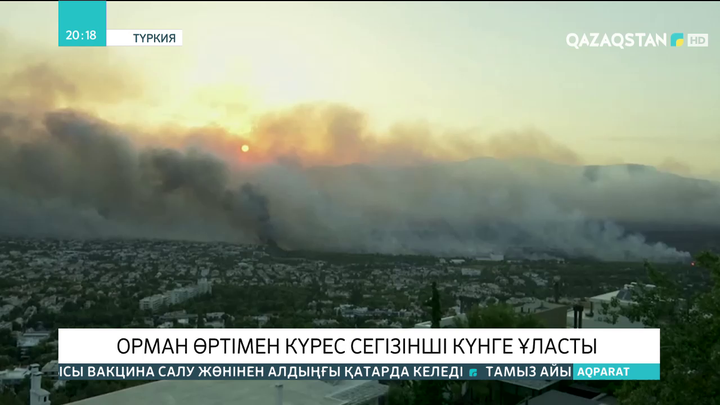 Түркияда орман өртімен күрес сегізінші күнге ұласты