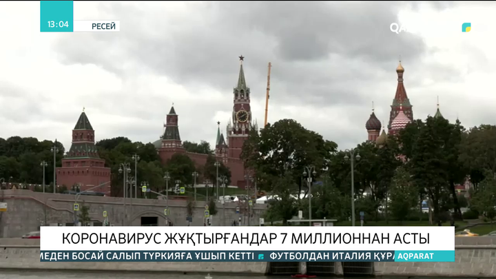 Ресейде коронавирус жұқтырғандар 7 миллионнан асты