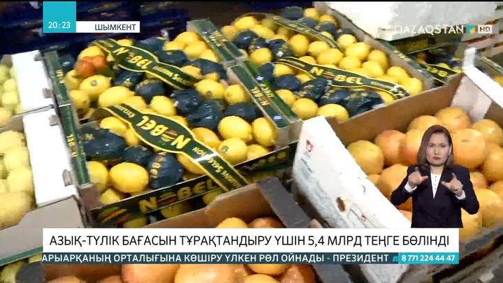 Шымкентте азық-түлік бағасын тұрақтандыру үшін 5,4 млрд теңге бөлінді