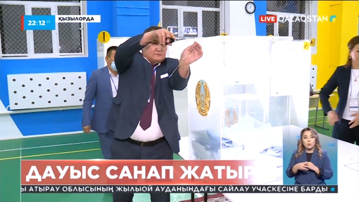 Қызылорда облысында сайлау учаскелерінің жұмысы тоқтағанына бір сағаттай уақыт болды