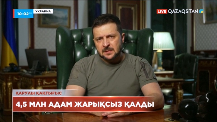 Украинада 4,5 млн адам электр жарығынсыз қалды