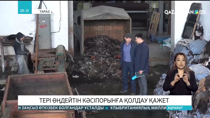 Таразда тері өңдейтін кәсіпорынға қолдау қажет