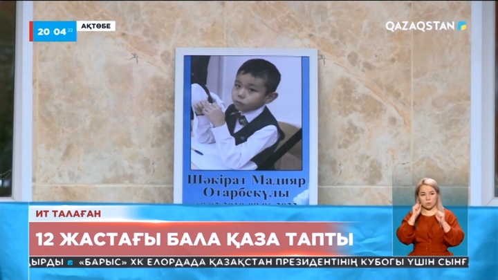 Ақтөбеде ит талаған 12 жастағы бала көз жұмды