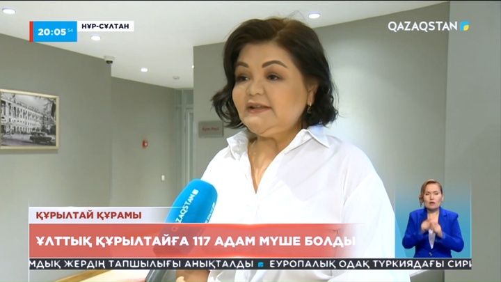 Ұлттық құрылтайға 117 адам мүше болды