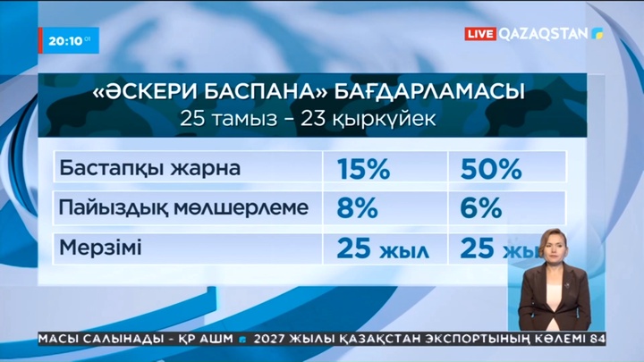 «Әскери баспана» бағдарламасы арқылы үй алуға өтініш қабылдау басталды