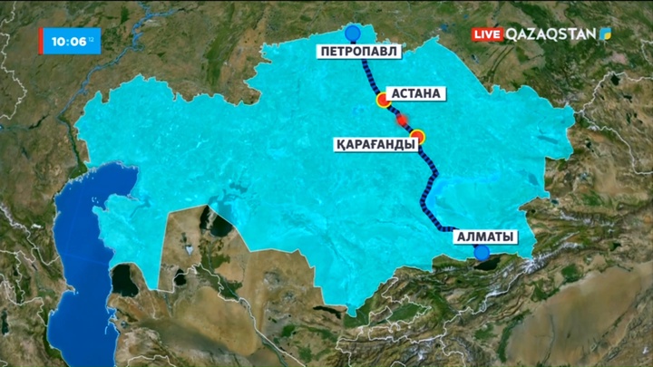 Алматы - Петропавл пойызы шұғыл тоқтады