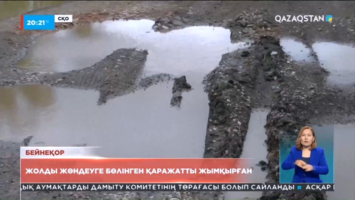Солтүстік Қазақстан облысында пайдалануға берілген тас жолдың жөнделмегені әшкере болды