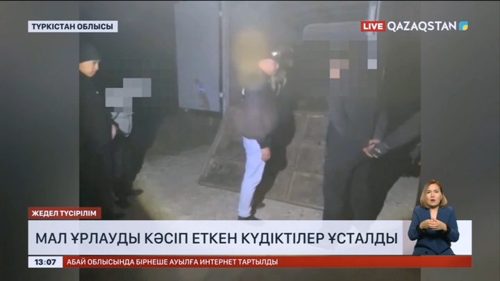 Түркістан облысында мал ұрлауды кәсіп еткен күдіктілер ұсталды