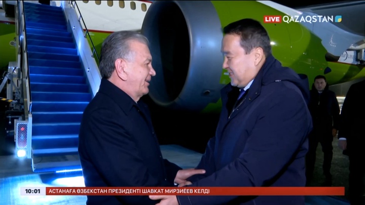 Астанаға Өзбекстан Президенті келді