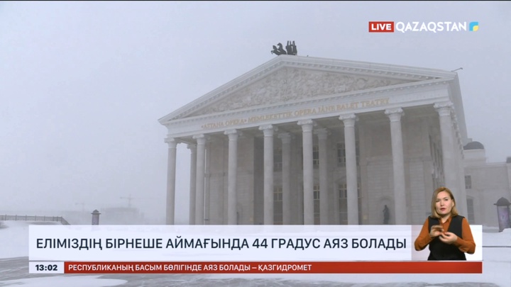 Еліміздің бірнеше аймағында 44 градус аяз болады