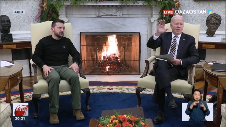 61 млрд долларға қол жеткізу: Зеленский Вашингтонда Байденмен кездесті