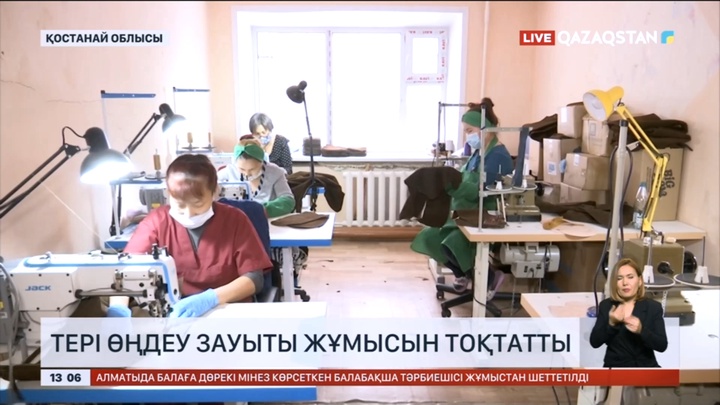 Қостанай облысында тері өңдеу зауыты жұмысын тоқтатты