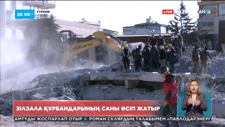 Түркия мен Сирияда зілзаладан қаза тапқандар саны 24 мыңнан асты