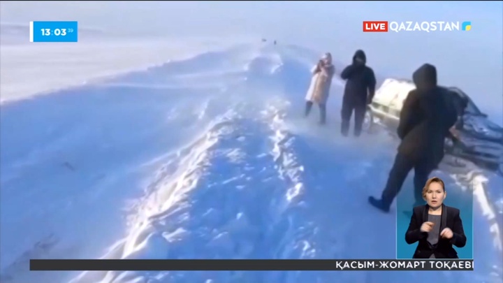 Қостанай облысында жолда қалғандар құтқарылды