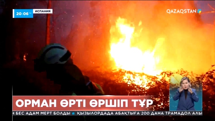 Испанияда орман өрті өршіп тұр