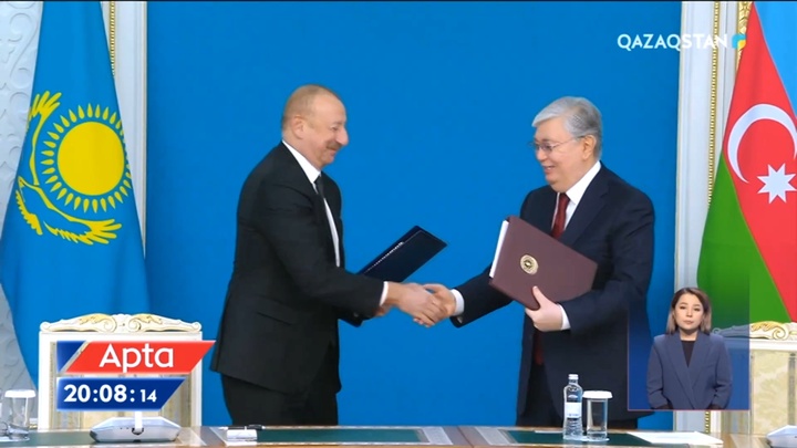 Әзербайжан президенті Ильхам Әлиев Қазақстанға ресми сапармен келді