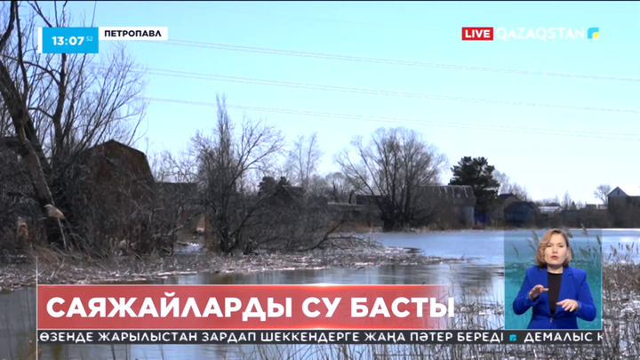 Петропавлдың Заречный кентінде саяжайды су басты