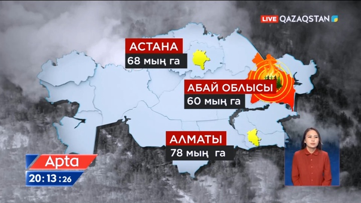 Абай облысындағы орман өрті сөндірілді