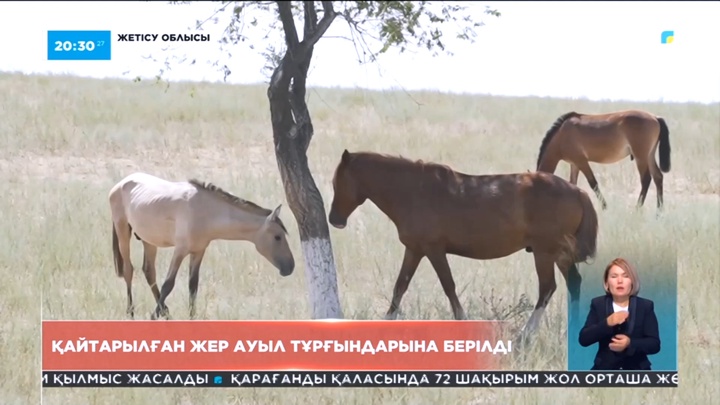 Жетісу облысында мемлекет меншігіне қайтарылған жер телімдері тұрғындарға беріле бастады