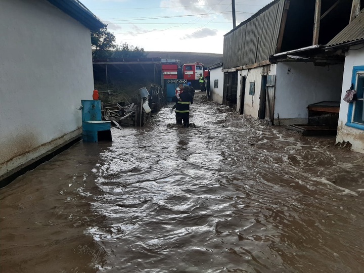 Жетісу облысында тасқын:  Ешкіөлмес ауылында 40 үйдің ауласына су кірді