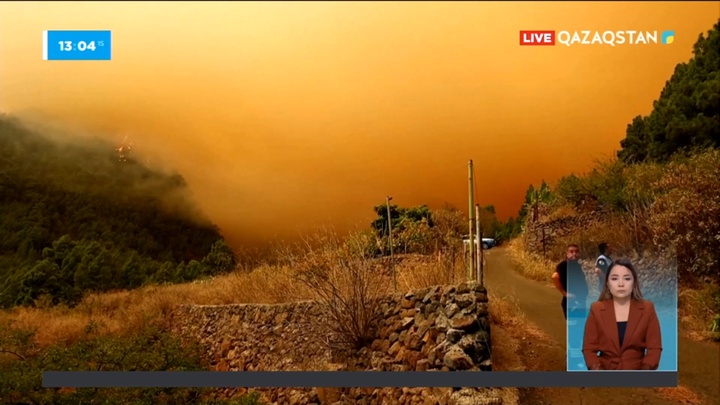 Испанияның Тенерифе аралында орман өртеніп жатыр