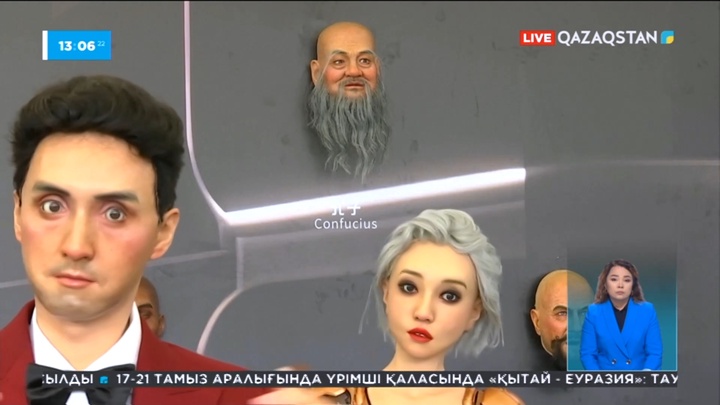 Қытайда адамға ұқсайтын роботтар көрсетілді