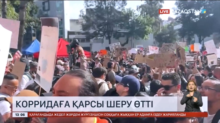 Мексикада коррида фестиваліне қарсы шеру өтті