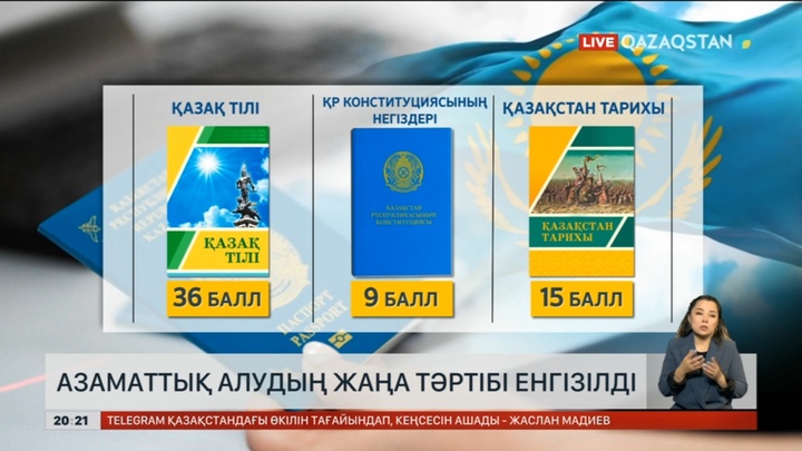 Азаматтық алудың жаңа тәртібі енгізілді
