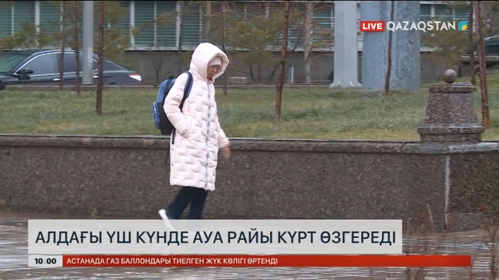 Алдағы үш күнде ауа райы күрт өзгереді