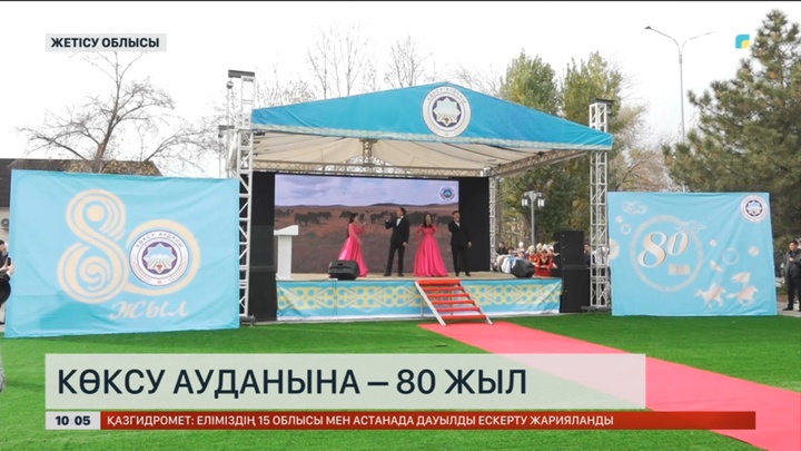 Көксу ауданына – 80 жыл