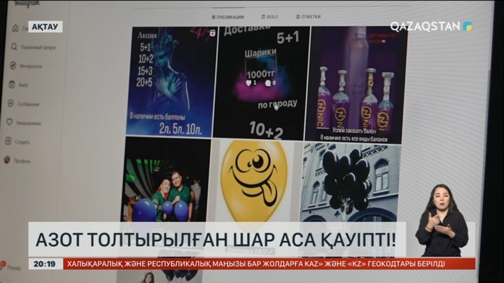 Азот толтырылған шар аса қауіпті