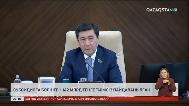 Субсидияға бөлінген 142 млрд теңге тиімсіз пайдаланылған