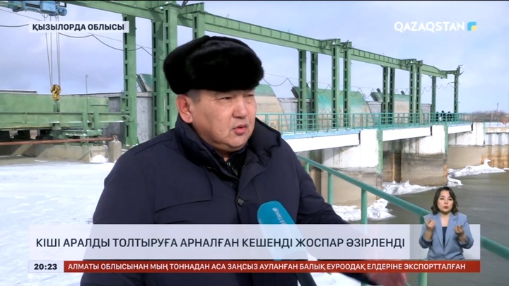 Кіші Аралды толтыруға арналған кешенді жоспар әзірленді