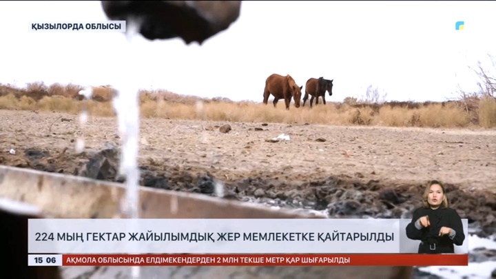 Қызылорда облысында 224 мың гектар жер мемлекетке қайтарылды