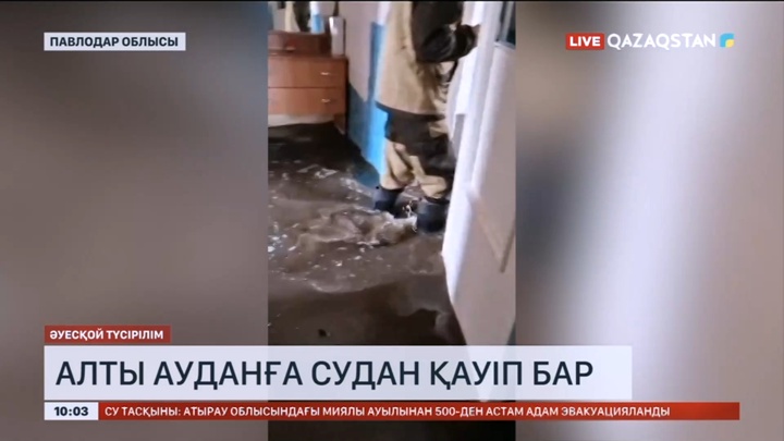 Павлодар облысының алты ауданына қарғын судан қауіп бар