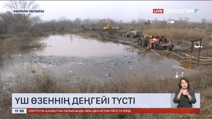 Ақмола облысындағы үш өзеннің деңгейі түсті
