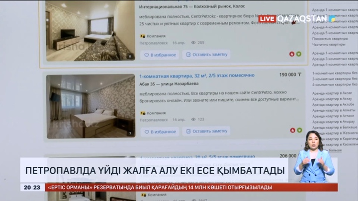 Петропавлда үйді жалға алу екі есе қымбаттады