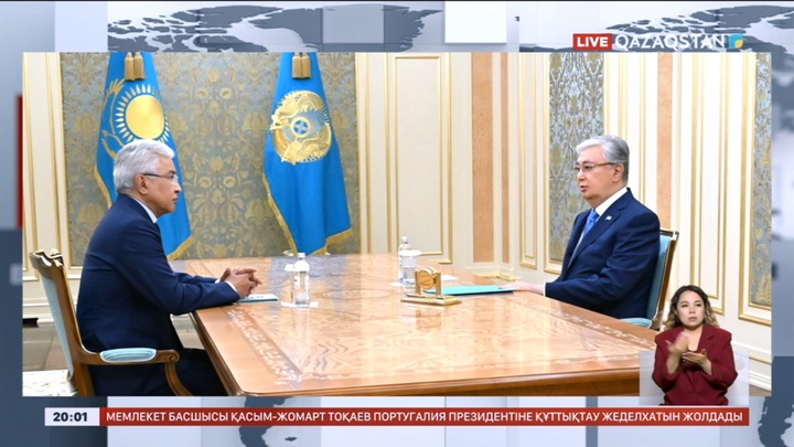 Мемлекет басшысы ҰҚШҰ Бас хатшысы Иманғали Тасмағамбетовті қабылдады