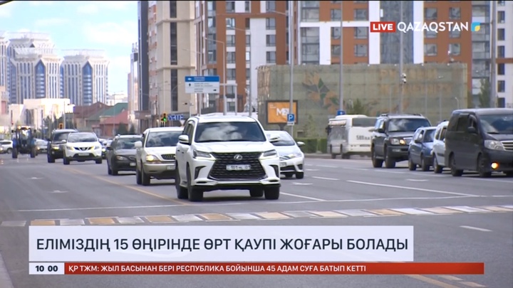 Еліміздің 15 өңірінде өрт қаупі жоғары болады