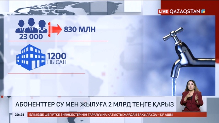 Алматылықтар су мен жылуға 2 млрд теңге қарыз