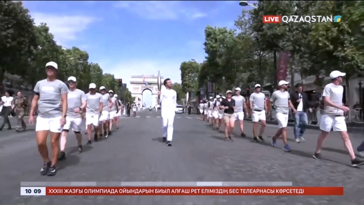 Олимпиада алауы Эйфель мұнарасына жетті