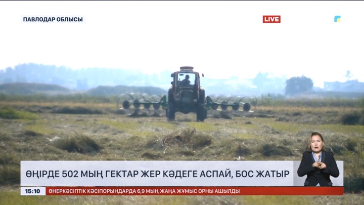 Павлодар өңірінде 502 мың гектар жер кәдеге аспай, бос жатыр