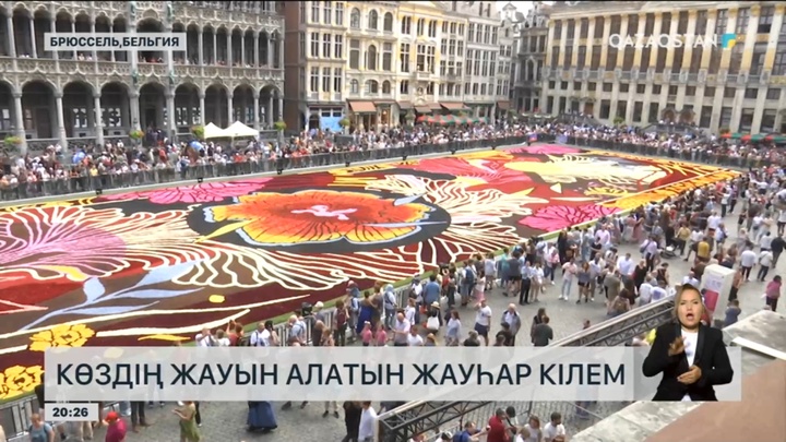 Брюссельде көздің жауын алатын жауһар кілем жайылды