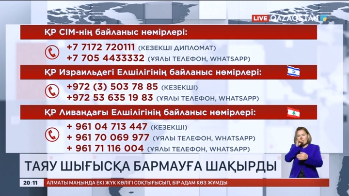 Сыртқы істер министрлігі Таяу Шығыстағы елдерге баруға бас тартуға шақырды