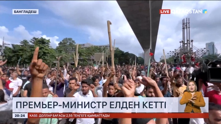 Бангладеште Премьер-министр елден кетті