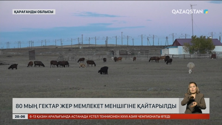 Қарағанды облысында 80 мың гектар жер мемлекет меншігіне қайтарылды