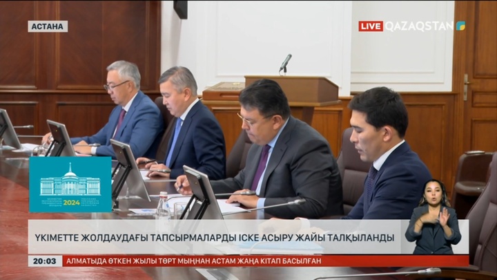 Үкімет Жолдаудағы тапсырмаларды іске асыру жайын талқылады