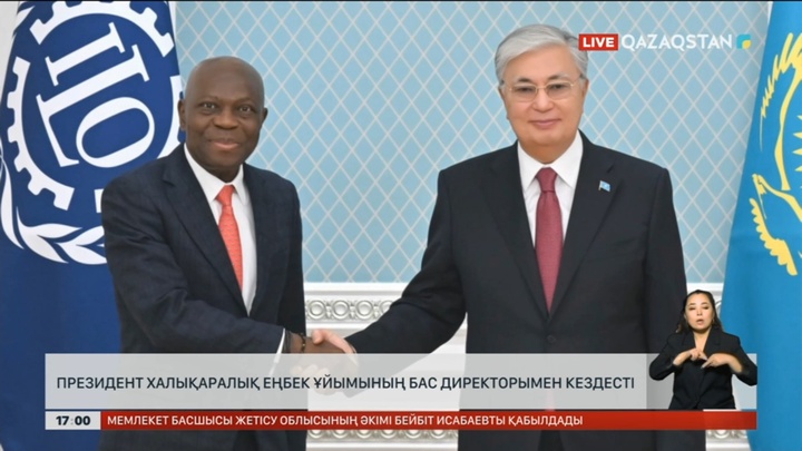 Мемлекет басшысы Халықаралық еңбек ұйымының Бас директоры Жильбер Унгбомен кездесті