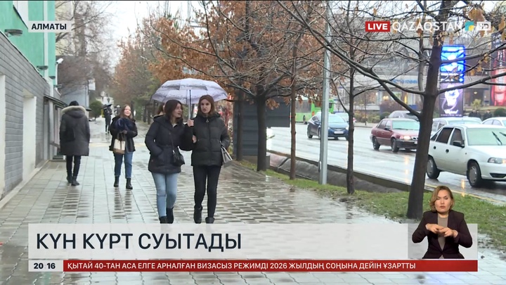 Алматыда күн күрт суытады