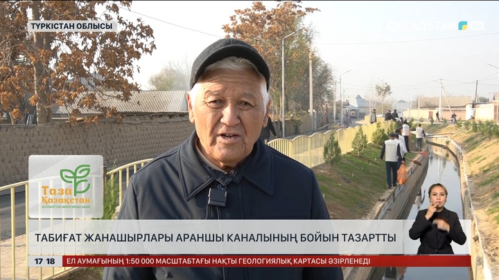 Түркістан облысындағы Араншы каналының бойына ағаш екті
